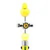 Cuentas Creativas de Doble Cara Transfronterizas Cuentas Sueltas Bolígrafo Retráctil Accesorios para Manualidades Plástico Blando de PVC Cuentas de Gota Cuentas