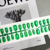 Armadura Wear Retro Olho de Gato Verde Sentido Avançado Branco Vovó Verde Cor Sólida Perseguição de Luz Armadura Pré-fabricada [30 Peças]]