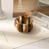 Pulseras Geométricas de Acrílico Europeas y Americanas con Empalme Irregular, Nicho Personalizado, Exageradas Elegantes, Accesorios de Mano de Alta Gama Modernos y Únicos