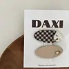 Nova Combinação de Grampo de Cabelo e Faixa de Cabelo Urso de Pelúcia Bege Amor Crianças Grampo de Cabelo para Bebê Presilha Lateral Tendão de Borracha