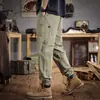 Nueva colección de primavera: modernos, ajustados, pantalones de trabajo para hombre, pantalones tipo harén atléticos versátiles, estilo casual americano