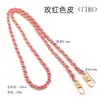 En stock Cadena de Bolso Multicolor Pequeña de Cuero Fragante Cadena de Aluminio Bolso Cruzado con Cadena Metálica para Teléfono Móvil Accesorios de Correa de Hombro Personalización