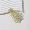 Horquilla elegante con forma de flor de perla de estilo coreano para la parte posterior de la cabeza, elegante pinza de agarre para mujer, pinza de tiburón, horquilla con sentido avanzado, accesorio para la cabeza