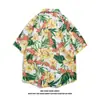 2025 Nova Camisa Floral de Manga Curta Masculina Verão Praia Jovem Tailandesa Meia-Manga Havaiana Bonita Camisa de Polegada