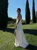 Vestido sexy de estilo europeo y americano transfronterizo, corte ajustado, sin espalda, vestido de fiesta slip ajustado al cuerpo, MOQ bajo