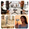 Soporte Magnético Portátil para Teléfono para Viajes al Aire Libre con Ángulo Ajustable, Soporte Metálico de Escritorio, Trípode de Mano para Fotografía