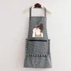 Delantal de Lona Nuevo de Verano para Mujer Transpirable Cocina Cocinar Hogar Delgado Moda Adulto Estilo Japonés Resistente al Aceite Trabajo