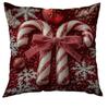 Serie de Fundas de Almohada Estampadas de Navidad 2025 Transfronterizas Nuevo Hogar Sofá Funda de Cojín Decorativa Funda de Almohada para Dormitorio