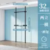 Arara de roupas de cima para baixo combinação de quarto guarda-roupa simples armazenamento doméstico varal aberto de piso vestiário