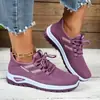 Cross2025 Primavera Novos Sapatos Femininos Respiráveis de Malha Moda Casual Sapatos Tamanho Grande Slip-on Sapatos Esportivos