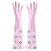 Luvas de Lavar Louça, Comprimento Estendido, Quentes, Impermeáveis, Luvas Domésticas, Luvas de Limpeza de Cozinha para Outono e Inverno, Comprimento Estendido, À Prova de Frio, Antiderrapantes, Resistentes ao Desgaste