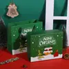 Caixa de Presente com Laço e Padrão Retrô Lanches Cosméticos Caixa de Presente Grande Mala de Presente de Feriado Pode Ser Personalizada
