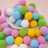 Bola de Pelúcia Decoração de Natal Acessórios de Poliéster Enfeites DIY Decoração de Árvore de Natal Pequenos Acessórios