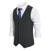 S-6XL Amazon Wish Colete Risca Única Botão Único Masculino Transfronteiriço Masculino Gatsby Casual Festa Colete
