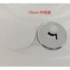 Máquina de Insignias Estilo Americano de 75 mm Rotatoria Redonda Hojalata Imanes para Refrigerador Suministros Kit para Hacer Insignias Doble Brillo DIY