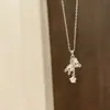 Collar de Oso Recogedor de Estrellas Divertido para Mujer, Lujo Ligero, Diseño de Nicho, Cadena para Clavícula de Estrella, Regalo de Verano para Novia