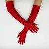 Novia Transfronteriza Spandex Guantes de Etiqueta Leften Vestido de Fiesta de los Años 1920 Performance de Boda Guantes de Fiesta Protección Solar