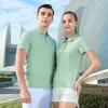 Camisa de cultura de taller empresarial fábrica de ropa de trabajo personalizada hombres y mujeres polo publicitario solapa personalizada manga corta logo