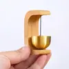 Colgante de campana timbre de puerta nogal negro viento de dopamina magnético carillón de viento recordatorio de entrada latón regalo de inauguración decoración