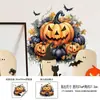 Pegatinas de pared autoadhesivas de Acción de Gracias transfronterizas al por mayor calabaza acuarela murciélago hoja de otoño pegatinas electrostáticas decoración de otoño pegatinas para ventana
