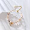Pulsera de perlas barrocas de agua dulce con micro incrustaciones de circonitas y abeja, moda ins, simple, moda coreana