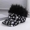 Gorra de Béisbol Transpirable Moda Tendencia Cabello Artificial Divertido Popular Transfronterizo Cos Hip-Hop Baile al Aire Libre Peluca
