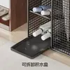 Suporte para guarda-chuvas para entrada de casa, porta-guarda-chuvas, suporte para capas de chuva, organizador com drenagem de água