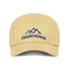 Gorra de Béisbol Bordada Retro Japonesa de Cinco Paneles Estilo Nuevo Cuatro Estaciones con Visera Corta Gorra de Béisbol Versátil Simple Americana para Viajes