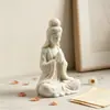 Molde de Silicona Chunqi New Cross-Border DIY 3D Sentado Guanyin para Velas de Aromaterapia y Adornos de Estatua de Buda de Yeso