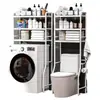Estante de Almacenamiento Encima de Lavadora de Tambor Lavadora Doméstica Gabinete de Almacenamiento de Múltiples Niveles Gabinete de Almacenamiento Multifuncional para Baño