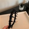 Diadema de Dientes con Cuentas de Vidrio Envueltas en Malla de Estilo Coreano, Diadema de Corona Alta Moderna y Versátil, Accesorio para el Cabello Nicho de Gama Alta para Mujeres