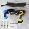 Estante flotante de alta resistencia para herramientas, estante de pared para herramientas de mano y eléctricas