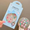 Juego de pegatinas para uñas infantiles, diseño de princesas, extraíbles, rígidas, para decoración de uñas, regalo de dibujos animados