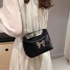 Bolsa Térmica Personalizada Estilo Francês Nicho Portátil Nova de Verão Ombro Único Transversal Moda Tendência Bolsa Pequena com Laço para Mulheres