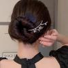 Grampo de Cabelo Florido Sensação Avançada Temperamento Vento Frio Parte de Trás da Cabeça Artefato de Cabelo Feminino Cabelo Grampo de Cabelo Acessórios de Cabelo Temperamento Grampo de Cabelo Hanfu