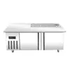 Balcão Refrigerado de Exposição Slot Comercial Múltiplos Usos Freezer Conservador Fresco Cozinha Frutas Pesca Geladeira de Legumes Pequenos