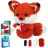 Paquete de Materiales de Crochet Más Vendido de Amazon Serie de Animales Hilo Worsted Crochet Regalo Navideño Juguete Video en Inglés