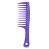 Peine de mango grande para cuchillo, peine plano doméstico con gancho, peine de dientes anchos para cabello liso, peine de dientes grandes para cabello rizado, peine de plástico