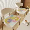 Cojín de Asiento Lavable de Imitación Cachemira, Resistente a Manchas, a Prueba de Polvo, Cojín Aislante del Frío, Cojín de Felpa Suave para Silla, Cojín para Silla de Comedor en Forma de Herradura