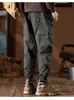 Dropshipping Transfronteiriço 2025 Novo Estilo Calça Jogger para Caminhada ao Ar Livre Calça Cargo Casual Retrô Americana com Múltiplos Bolsos