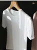 Alta densidade, acabamento fosco macio, fresco ao toque, 91% Liocel, gola V redonda, camiseta básica versátil de manga curta em Tencel para mulheres, nova para o verão