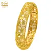 Pulsera de Aleación Chapada en Oro de Venta Caliente Novia de Dubái India Lujo Ligero para Mujer Boda Oro Arena Pulsera Joyería Al por Mayor
