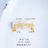 Puzuo Cor Forte Conservação de Cor Dourado Areia Acessórios DIY Incrustados com Cristal Natural Cabacinha Elefante Deus Gato da Sorte Contas para Pulseira com Furo