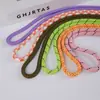 Cordón Tejido Colorido para Teléfono 10 mm Poliéster Correa Cruzada para el Cuello Correa Ajustable Anti-Pérdida Cordón Universal de Alto Valor Versátil