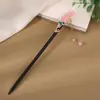 Grampo de Cabelo de Garça Voadora Estilo Antigo Grampo de Cabelo de Ébano Sintético Acessórios Hanfu Novo Estilo Chinês Grampo de Cabelo Cheongsam Joias Atacado para Mulheres