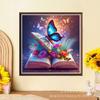 Pintura de mosaico transfronteriza, popular, 5D, serie de flores y mariposas, diamante redondo, diamante cuadrado, pegatina DIY, decoración para sala de estar