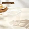 Vasos de postre de moda, vasos de leche desechables de doble pared, resistentes al calor, aptos para gelatina, yogur, mousse y postres, plástico con tapas