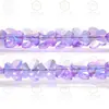 Cuentas de vidrio de cristal de mariposa K9 de 8/10MM con agujero de flash de corte boutique, accesorios para joyería semiacabada DIY