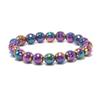 Suministro Transfronterizo Europeo y Americano Amazon Moda Pulsera Unisex Electrochapada Color Piedra Bilis Negra Magnética de Venta Caliente