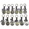 Llavero Unisex Versátil Creativo de los Doce Signos del Zodiaco con Patrón Personalizado Símbolos Colgante Decorativo de Doble Capa Accesorio